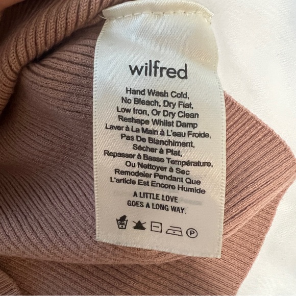 Wilfred off the shoulder sweater in size small in dark blush - Picture 12 of 15